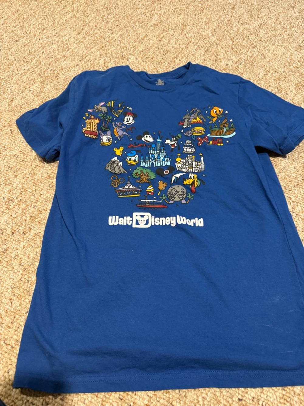 Disney Blue Walt Disney World Graphic Short Sleeve Tee